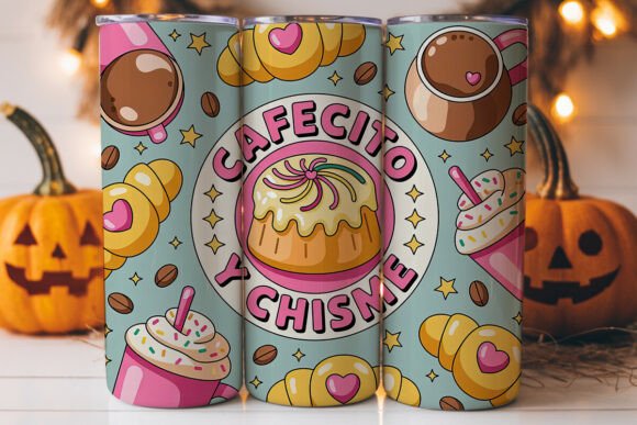 Cafecito Y Chisme Tumbler Wrap