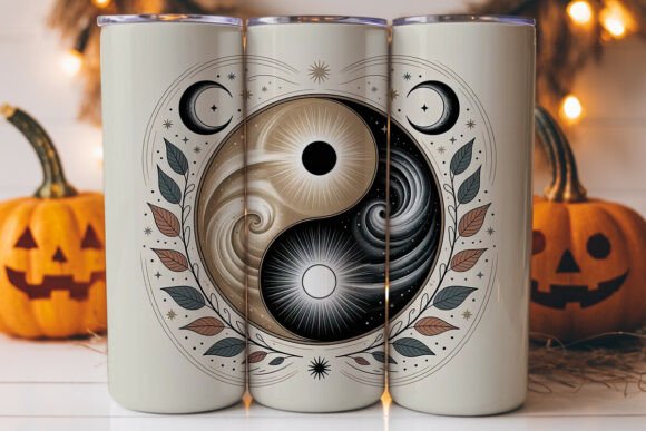 Celestial Yin Yang 20oz Tumbler Wrap