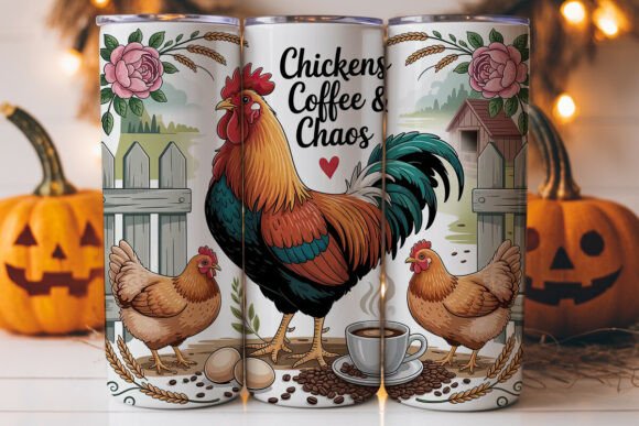 Chickens Coffee Chaos 20oz Tumbler