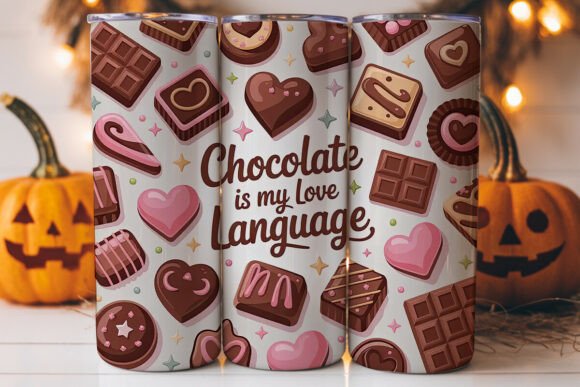 Chocolate Love Language Tumbler Wrap