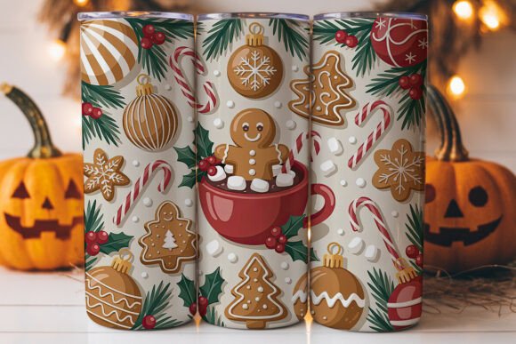 Christmas Gingerbread Hot Cocoa Tumbler