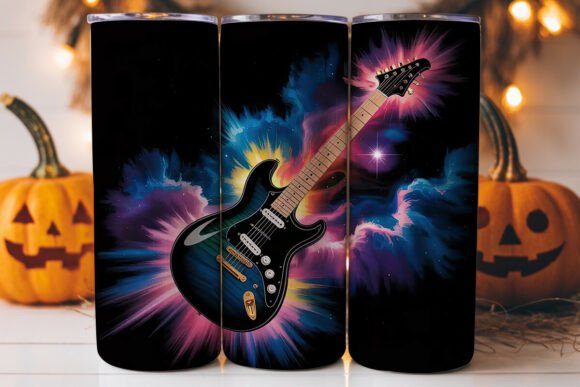 Cosmic Guitar 20oz Tumbler Design