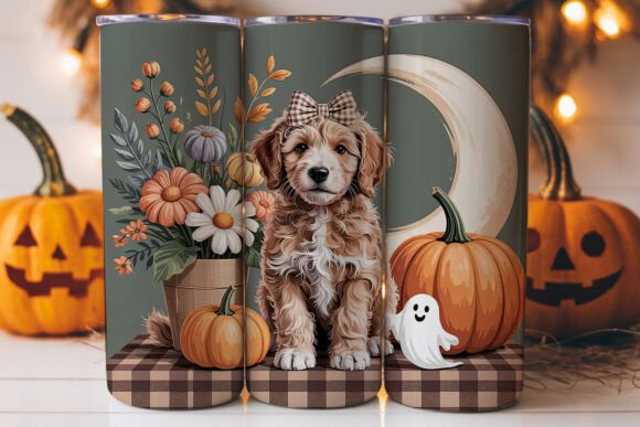 Fall Goldendoodle Puppy 20oz Tumbler