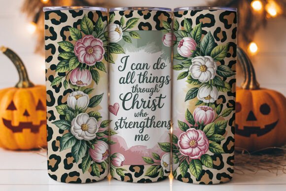 Floral Faith Tumbler Wrap 20oz
