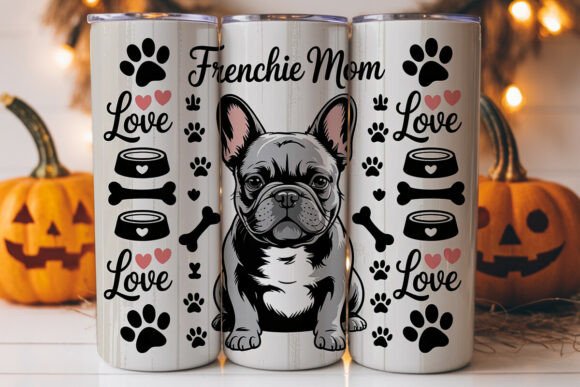 Frenchie Mom 20oz Tumbler Design