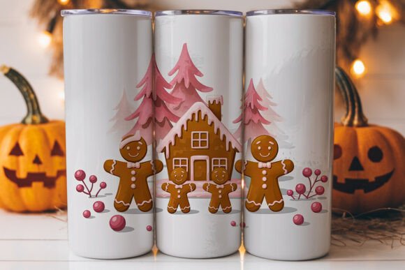 Gingerbread Family Christmas Tumbler