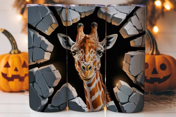 Giraffe Emerging 20oz Tumbler Wrap