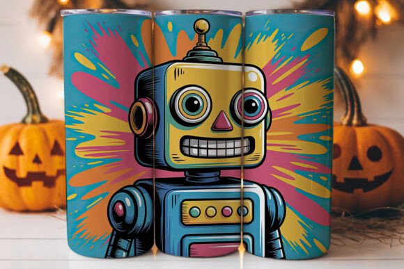 Graffiti Robot 20oz Tumbler Wrap