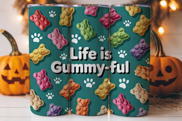 Gummy Bear Fun 20oz Tumbler Wrap
