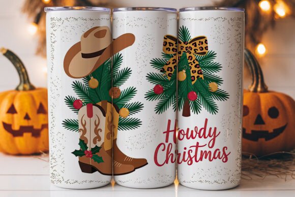 Howdy Christmas 20oz Tumbler Wrap