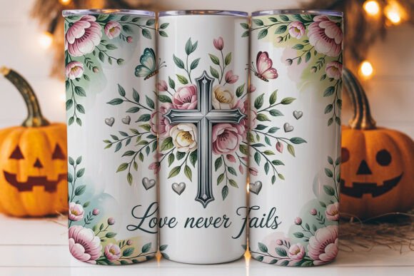 Love Never Fails 20oz Tumbler Wrap