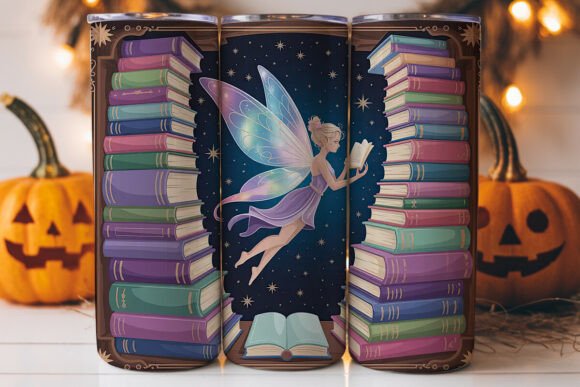 Magical Fairy Library 20oz Tumbler Wrap