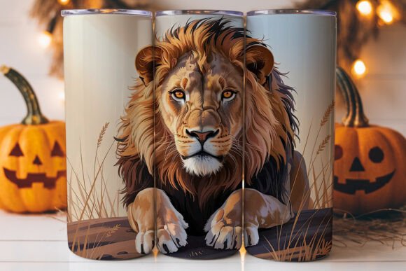 Majestic Lion 20oz Tumbler Wrap