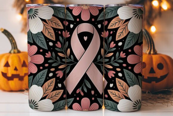 Pink Ribbon Awareness Tumbler Wrap