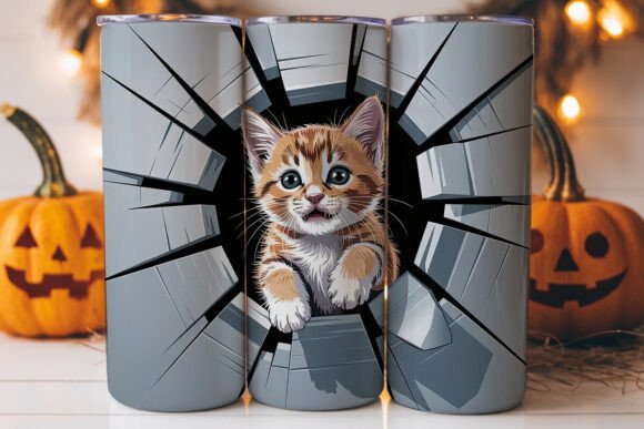 Playful Kitten 20oz Tumbler Wrap