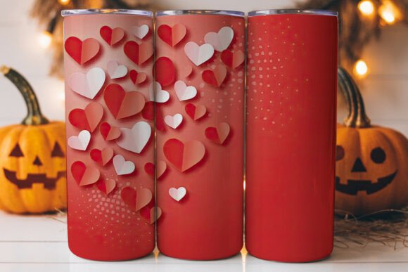 Romantic Hearts 20oz Tumbler Wrap