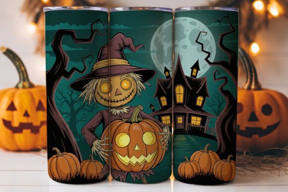 Spooky Scarecrow Halloween 20oz Tumbler
