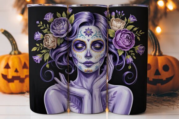 Sugar Skull Beauty 20oz Tumbler Wrap