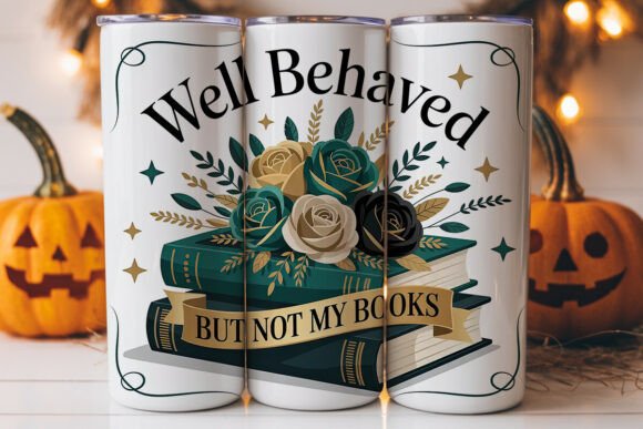 Well Behaved Books Tumbler Wrap